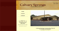 Desktop Screenshot of calvarysprings.org