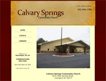 Tablet Screenshot of calvarysprings.org